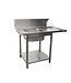Saro RVS Aanvoertafel vaatwasser | machine links | (H)90x(B)120x(D)70