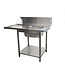 Saro RVS Aanvoertafel vaatwasser | machine rechts | (H)90x(B)120x(D)70