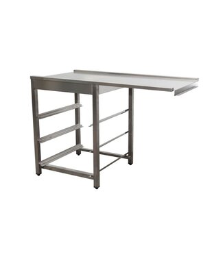 Saro RVS Afvoertafel vaatwasser | machine rechts | (H)90x(B)120x(D)70