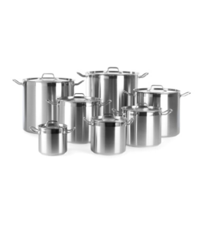 Kookpan Profi Line - hoog met deksel - 6 liter - 20x19cm