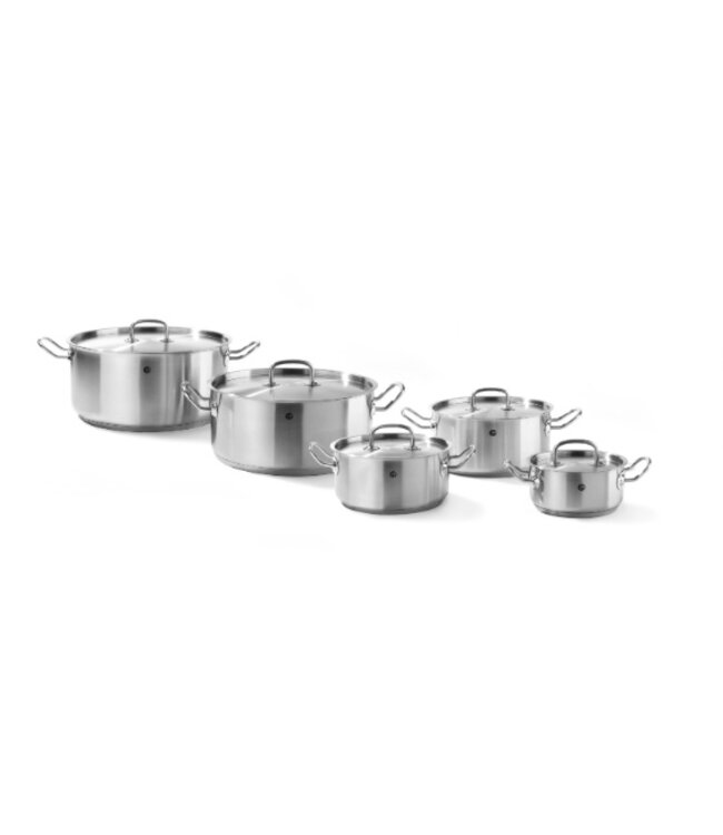 Kookpan Kitchen Line - laag met deksel - 7,4 liter - 28x12cm