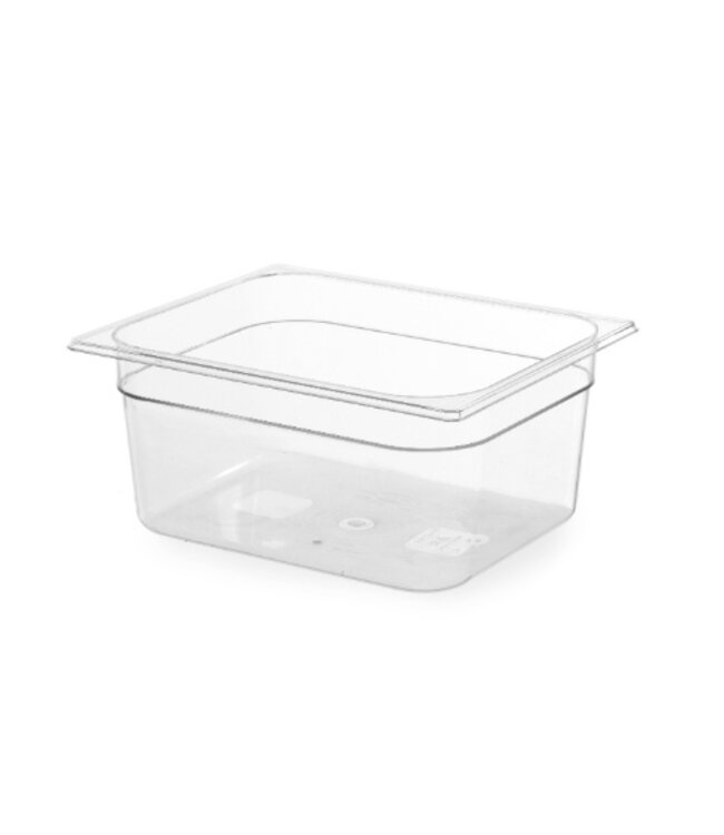 Gastronormbak polycarbonaat transparant 1/2 - 6,5 liter - (H)10cm