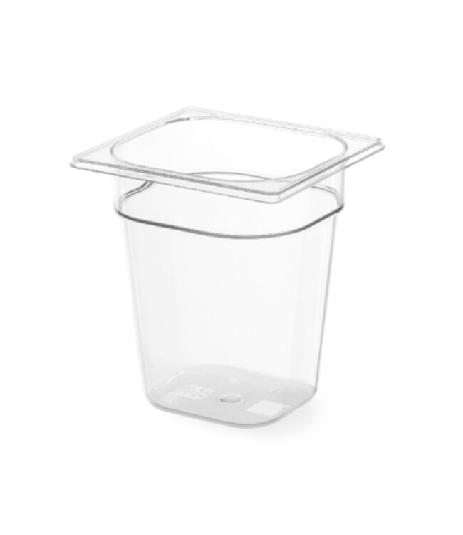 Gastronormbak polycarbonaat transparant 1/6 - 1,6 liter - (H)10cm