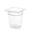 Gastronormbak polycarbonaat transparant 1/6 - 1,6 liter - (H)10cm