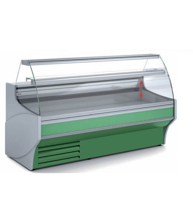 Koeltoonbank | VE-9 | vlees- en zuivel producten | (B)105,5x(D)94x(H)91/123,5cm | diverse opties