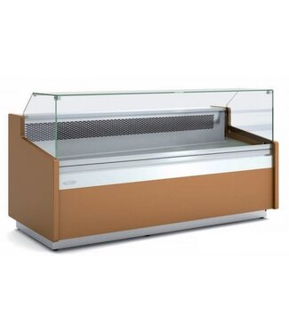 Docriluc Koeltoonbank | VE-9-RC | taart, gebak, vlees- en zuivel producten | (B)130,5x(D)96x(H)91/130cm | vierkant glas | diverse opties