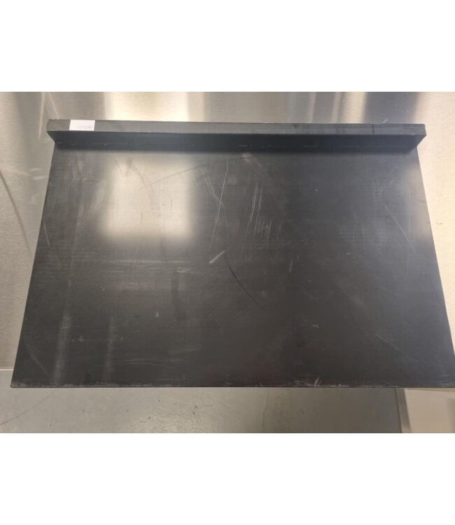 Trancheerplank/ snijplank zwart HDPE - 60x40cm