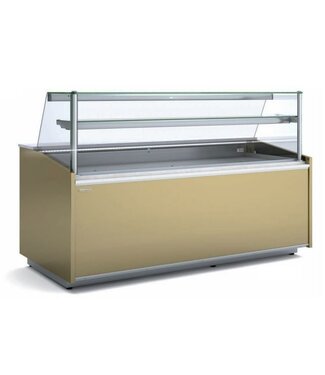 Docriluc Koeltoonbank | VEGPC-10 | taart en gebak | (B)200,5x(D)100x(H)90/129cm | diverse opties