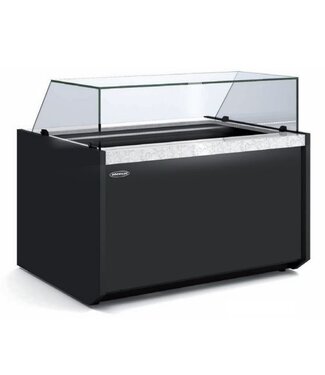 Docriluc Koeltoonbank | VER-10 | taart, gebak en vlees producten | (B)103,5x(D)101,5x(H)91/121cm | diverse opties