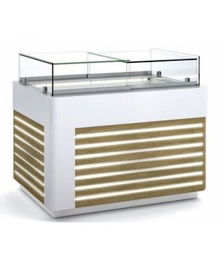 Docriluc Koeltoonbank | VER-10 | taart, gebak en vlees producten | (B)128,5x(D)98x(H)90/114cm | diverse opties