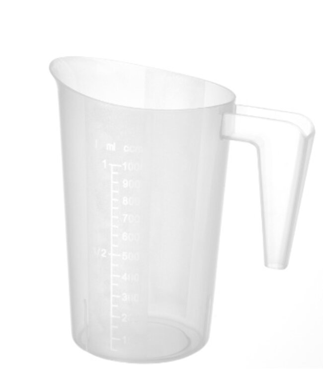 Maatbeker - stapelbaar - 1 liter - Ø12,4x(H)17cm