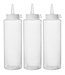 Dispenser flacon set - 0,35 liter - Ø5,5x(H)20,5cm - transparant