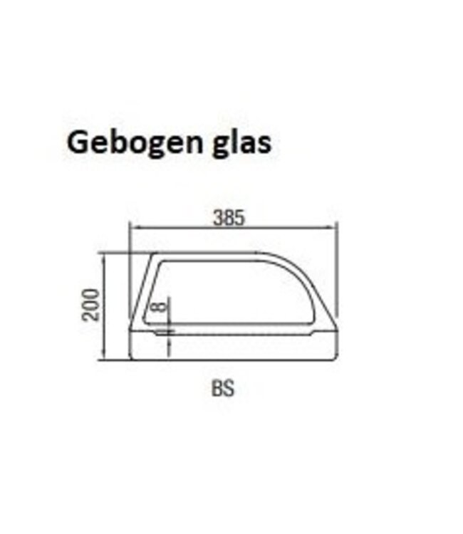 Sushi koelvitrine | BS-1700 | +4 tot +8 graden | 175cm breed | 38,5cm diep