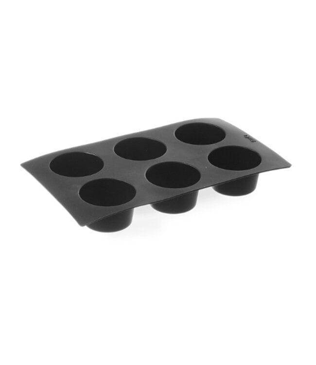 Siliconen bakvorm - Muffins - 6 mallen - Ø6,9x(H)4,0cm