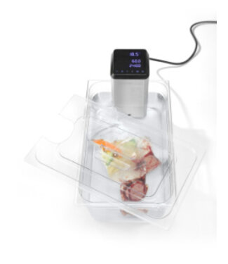 Gastronormdeksel met uitsparing voor sous vide stick - GN 1/1