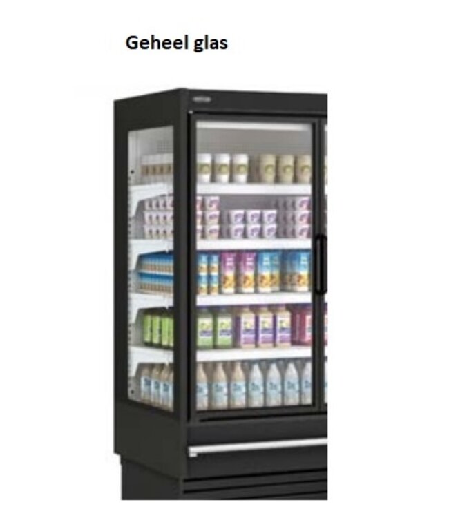 Wandkoeling DS0 09 H1 | Fruit, vlees- en zuivel producten | zonder deuren | (B)99,8x(D)65,3x(H)200cm | Diverse opties