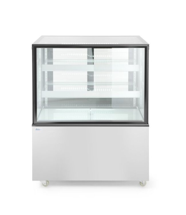 Koelvitrine | 300 liter | Glas | Met 2 glazen schappen | (B)67,5x(D)91,5x(H)121cm