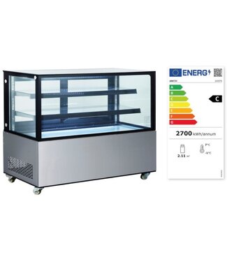 Hendi Koelvitrine | 510 liter | Glas | Met 2 glazen schappen | (B)67,5x(D)151,5x(H)121cm