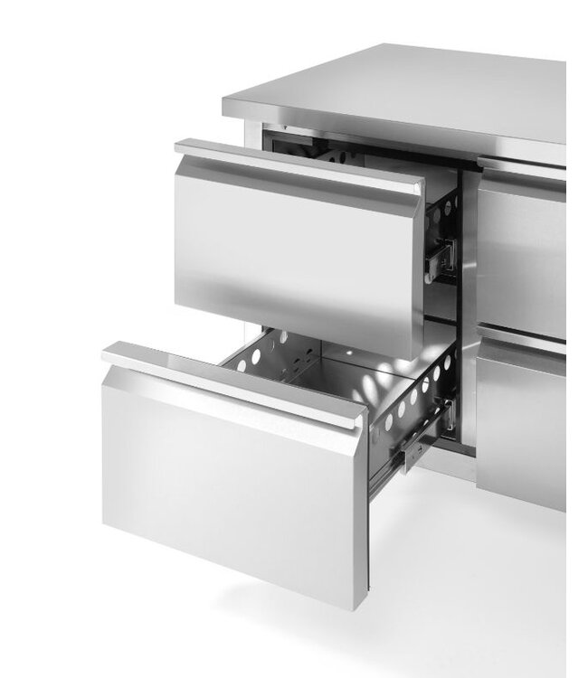 Koelwerkbank Profi Line | 4 Lades | 280 Liter | (B)136x(D)70x(H)85cm