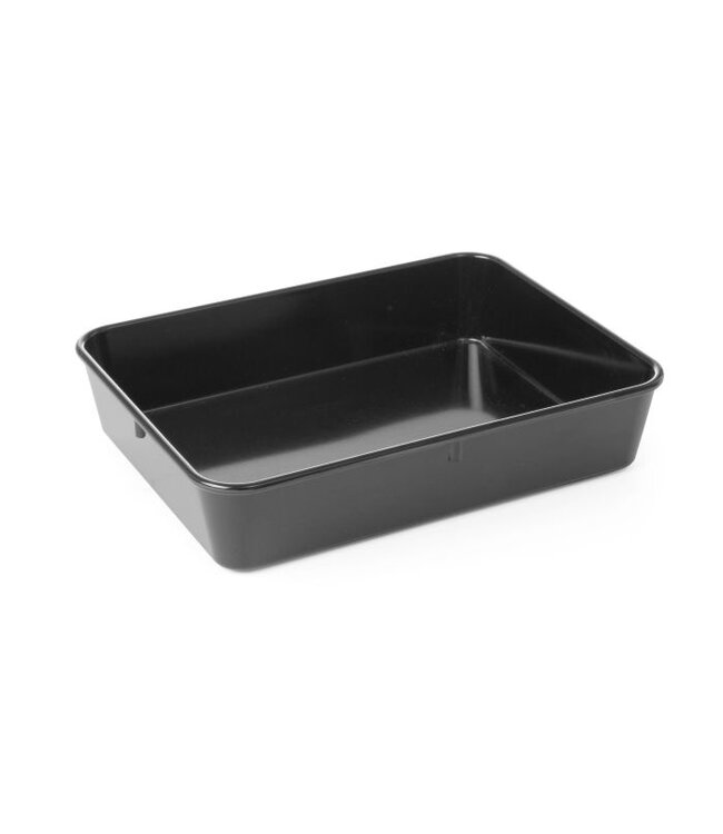 Vleesbak - zwart melamine - (B)21x(D)28x(H)6cm