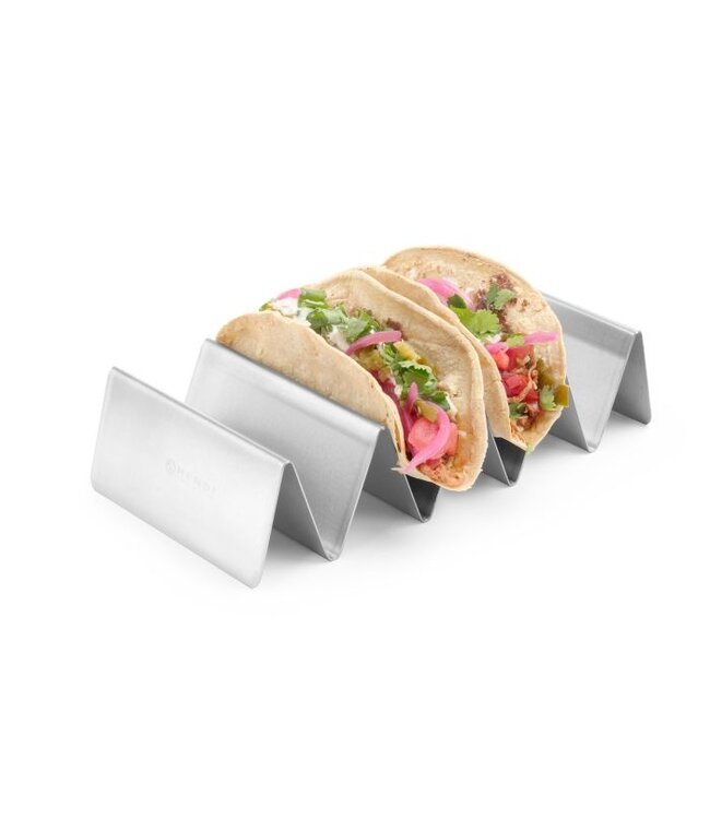 Taco houder - 4 vakken - (B)11,5x(D)22,5x(H)5cm