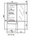 Wandkoeling DG1 12 I M1 | Fruit, vlees- en zuivel producten | (B)131x(D)79,7x(H)200cm | Diverse opties