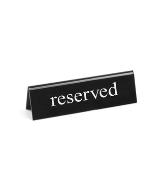 Tafelstandaard - "reservé" - (B)3,5x(D)13x(H)4cm