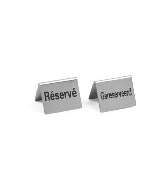 Tafelstandaard - 4 stuks - "reserviert" - (B)3,5x(D)5x(H)4cm