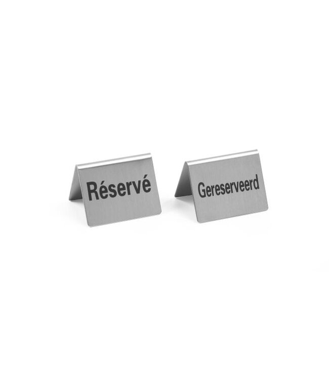 Tafelstandaard - 4 stuks - "reserviert" - (B)3,5x(D)5x(H)4cm