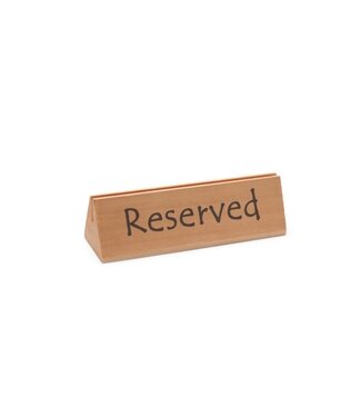 Tafelstandaard - "reserved" - (B)4,4x(D)15,2x(H)4,4cm