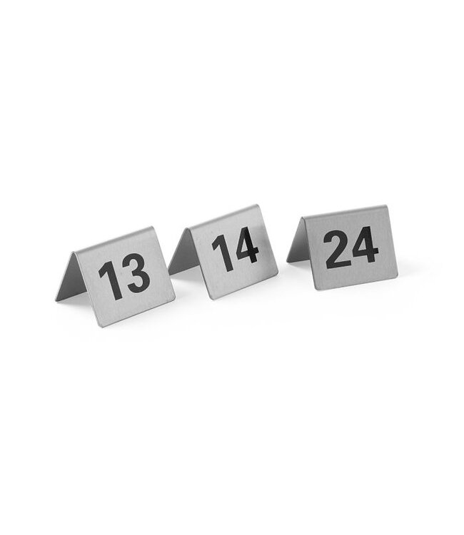 Tafelstandaards - nummers 13 t/m 24 - (B)3,5x(D)5x(H)4cm