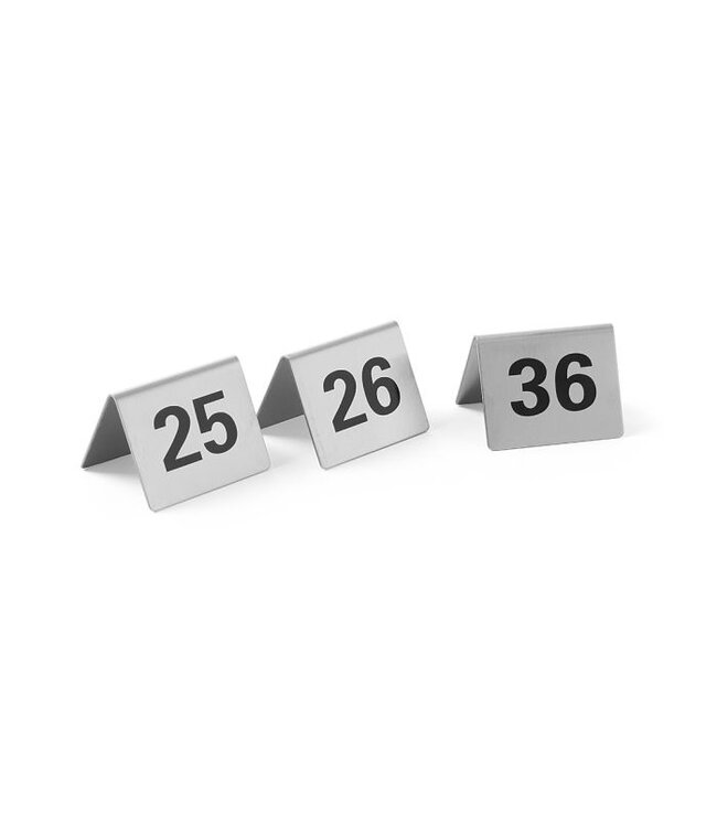 Tafelstandaards - nummers 25 t/m 36 - (B)3,5x(D)5x(H)4cm