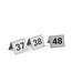 Tafelstandaards - nummers 37 t/m 48 - (B)3,5x(D)5x(H)4cm
