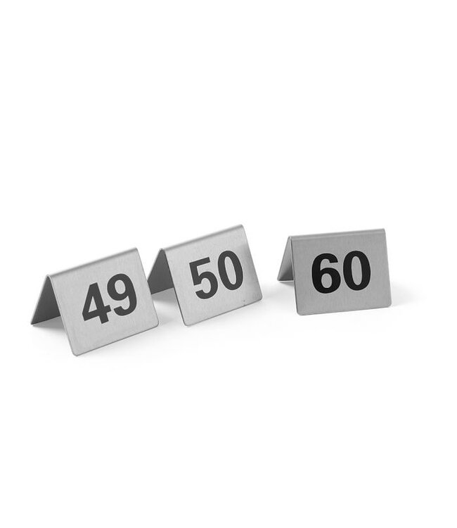 Tafelstandaards - nummers 49 t/m 60 - (B)3,5x(D)5x(H)4cm