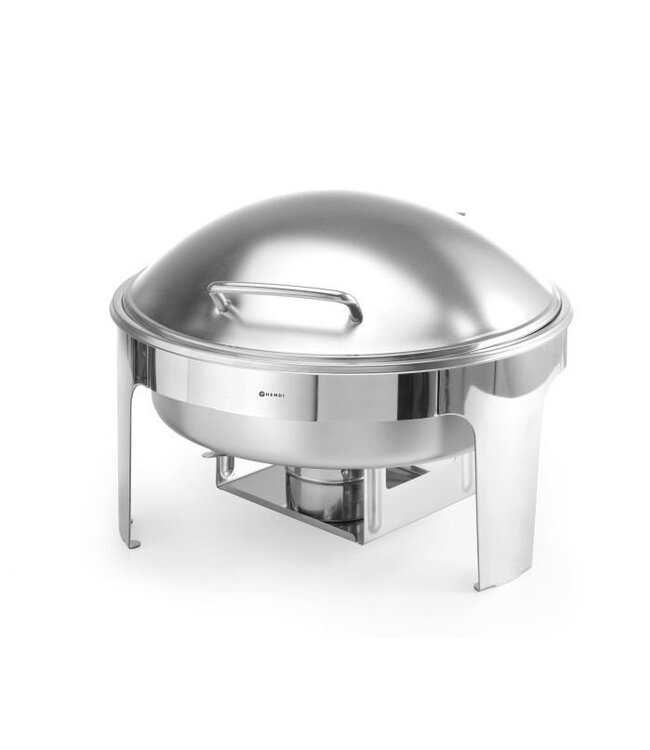 Chafing dish - rond - 6 liter - satin finish - (B)42x(D)46,5x(H)32cm