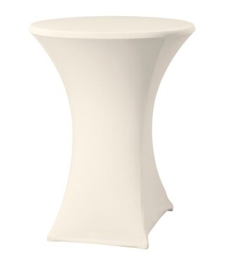 Statafelhoes - crème - Ø85x(H)115cm - passend op tafelblad Ø70-85cm