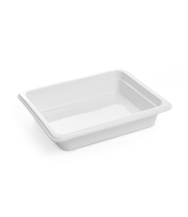 Hendi Gastronormbak - GN 1/2 - Set van 6 - porselein - (B)26,5x(D)32,5x(H)6,5cm