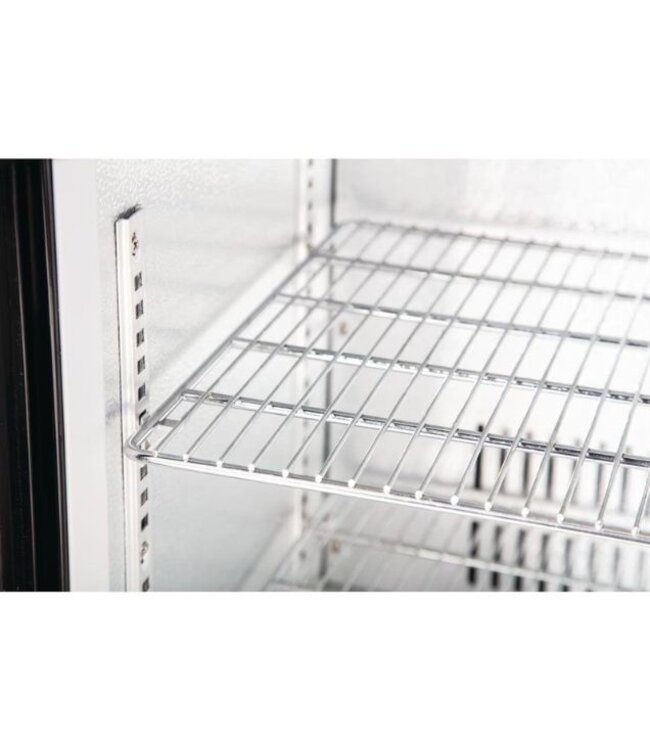 Bar triple dichte koeling | klapdeur | zwart | 330L | (H)90x(B)135x(D)52
