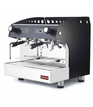 Diamond Espresso machine | 2 groeps | halfautomatisch | zwart | (B)47,5x(D)56,3x(H)53cm