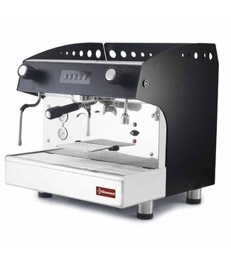 Diamond Espresso machine | 1 groeps | automatisch | zwart | (B)47,5x(D)56,3x(H)53cm