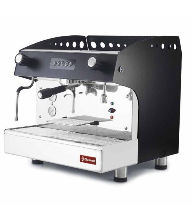 Espresso machine | 1 groeps | automatisch | zwart | (B)47,5x(D)56,3x(H)53cm