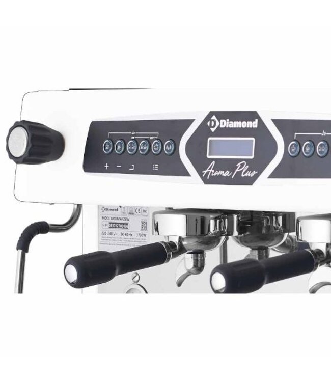 Espresso machine | 2 groeps | automatisch | wit | (B)75x(D)60x(H)59,5cm