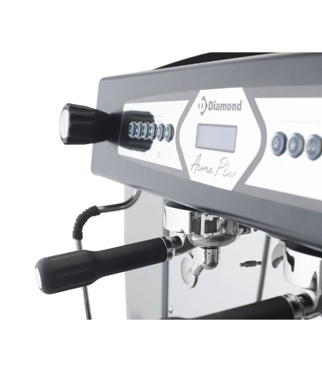 Espresso machine | 2 groeps | automatisch | zwart | (B)75x(D)60x(H)59,5cm