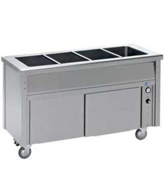 Diamond Bain-marie werk unit | RVS | op neutrale kast | 6x 1/1GN | (B)230x(D)70x(H)90cm