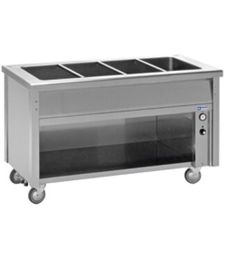 Diamond Bain-marie werk unit | RVS | op open kast | 3x 1/1GN | (B)120x(D)70x(H)90cm