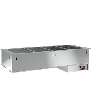 Diamond Bain-marie | drop-in model | 5x 1/1GN | (B)178x(D)70x(H)38cm