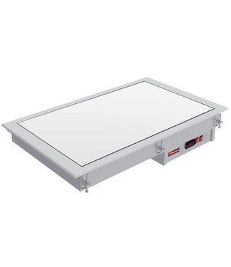 Diamond Vitrokeramische warmhoudplaat | drop-in model | 2x 1/1GN | wit | (B)79x(D)61x(H)14,7cm