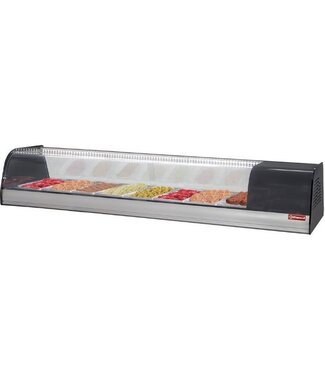 Diamond Gekoelde tapas vitrine | 8x 1/3GN | 2 tot 8 graden | (B)173x(D)41,5x(H)27cm