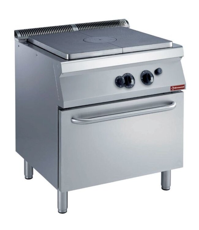 Diamond Gasfornuis | Diamond Maxima 700 | 1x 10,5kW | incl doorkookplaat en gasoven | (B)80x(D)70/73x(H)85/92cm