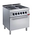 Diamond Elektrisch fornuis | Diamond Maxima 700 | 4 platen x 2,6kW | incl elektrische oven | (B)80x(D)70/73x(H)85/92cm